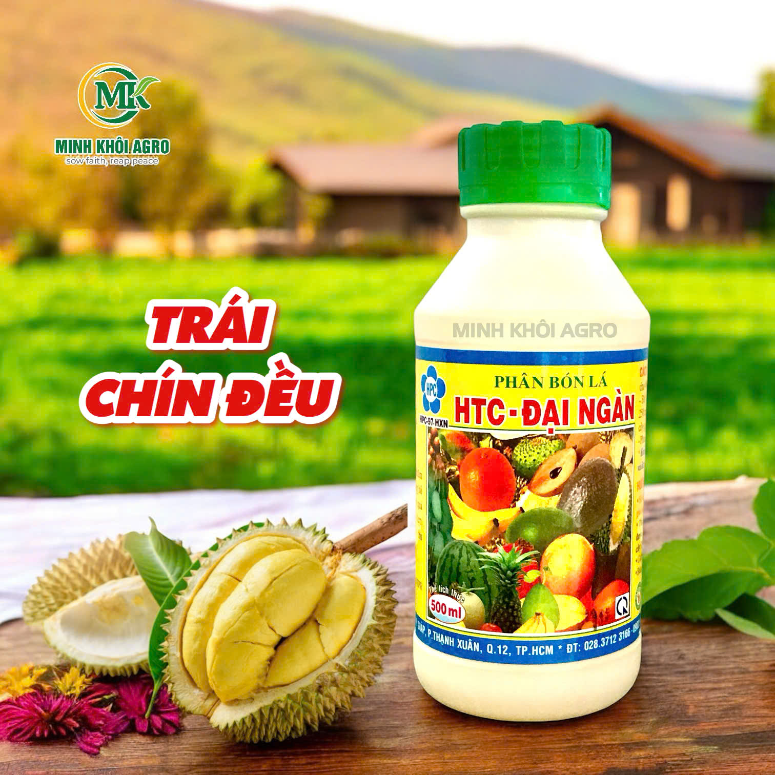 Phân bón lá HTC Đại Ngàn (Chín Trái) - Chai 500ml